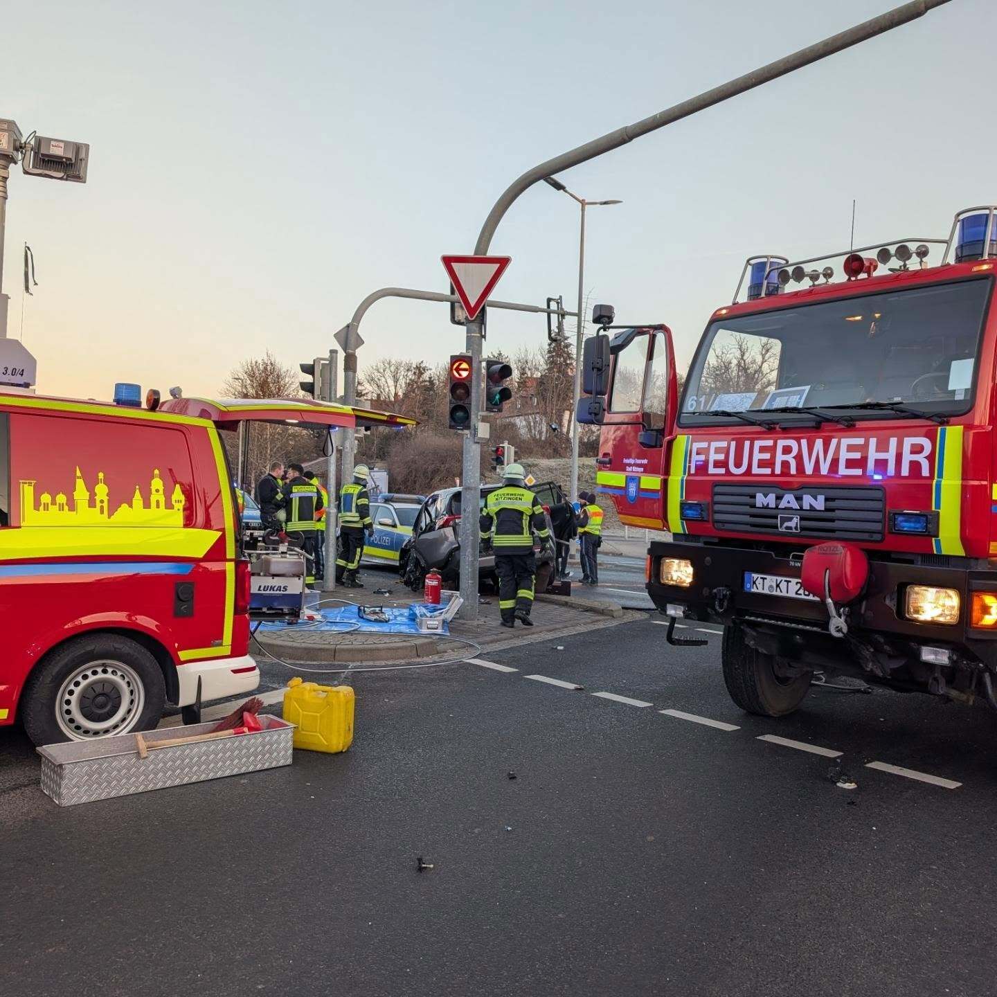 Kitzingen: Nach Verfolgungsjagd - Polizei sucht Zeugen