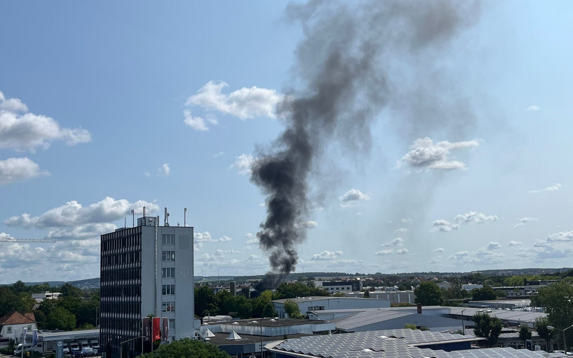 Schweinfurt: Brand im städtischen Bauhof Schweinfurt: Brand im städtischen Bauhof