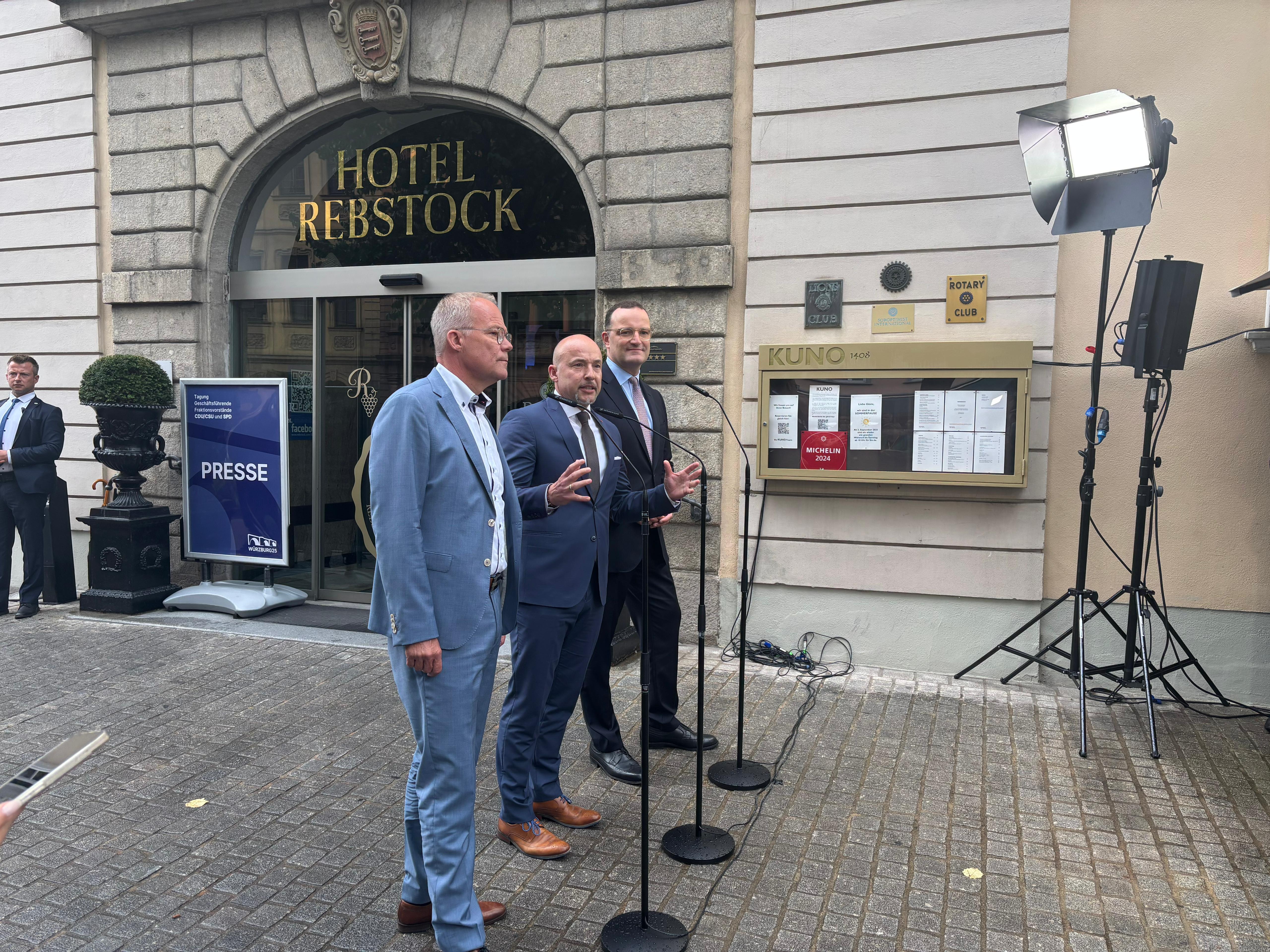 Würzburg: Klausur der Fraktionsspitzen nach zwei Tagen beendet Würzburg: Klausur der Fraktionsspitzen nach zwei Tagen beendet