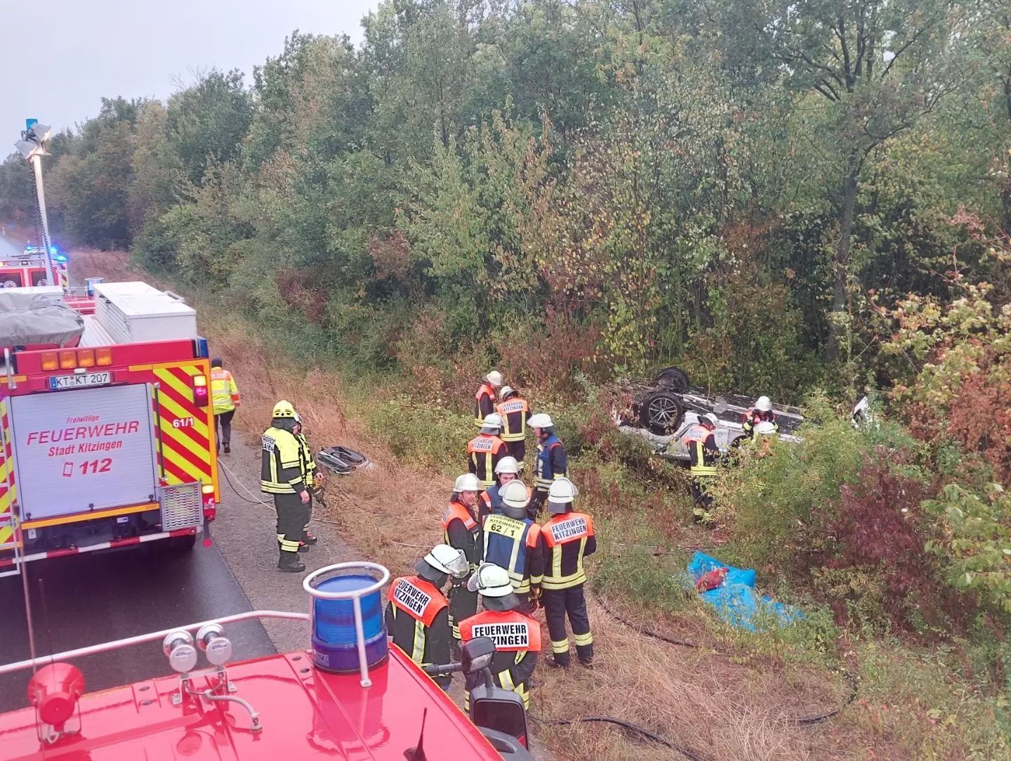 Kreuzwertheim: Schwerer Unfall nach Überholversuch Kreuzwertheim: Schwerer Unfall nach Überholversuch