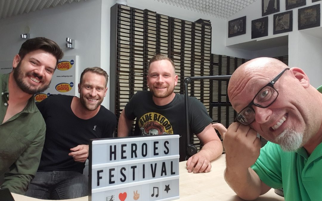 Moritz, Lukas und Daniel vom Heroes Festival