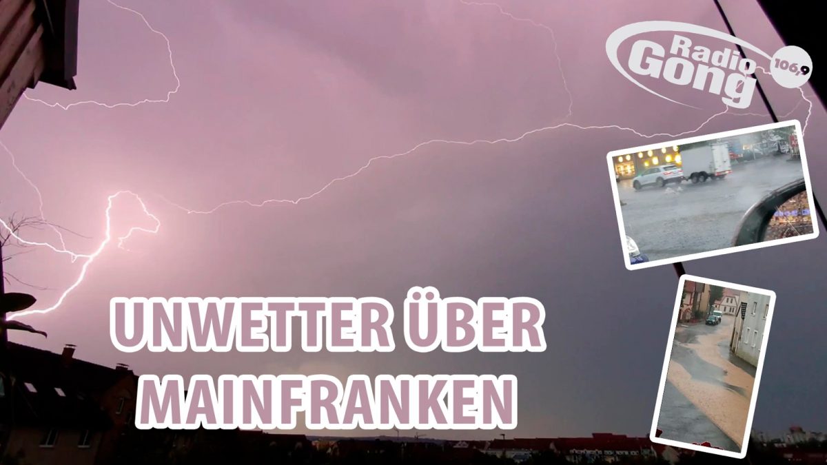 Unwetter über Mainfranken